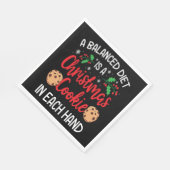 Christmas Cookie Funny Xmas Holiday Gift Servet (Hoek)
