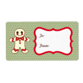 Christmas Cookie Gift Label Labels (Voorkant)