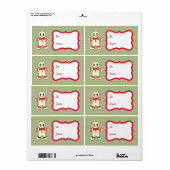 Christmas Cookie Gift Label Labels (Full Sheet)