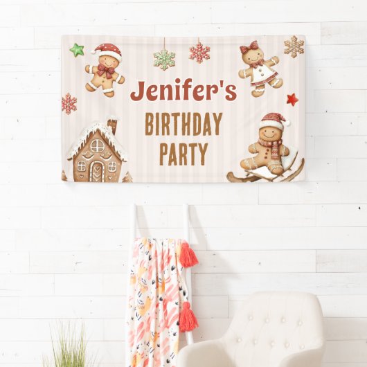  Christmas Cookie Gingerbread Birthday Spandoek (Insitu)