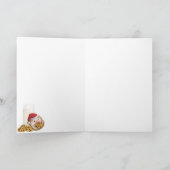 Christmas Cookie Hog Feestdagen Kaart (Binnen)
