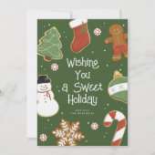 Christmas Cookie Holiday Greeting Kaart (Voorkant)