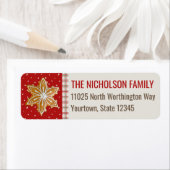 Christmas Cookie Holiday Retouradres Etiket (Insitu)