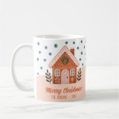 Christmas Cookie House Snowflakes Familie Koffiemok (Links)