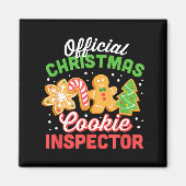 Christmas Cookie Inspector Dad  Magneet (Voorkant)
