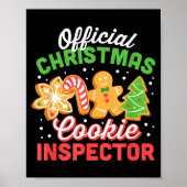 Christmas Cookie Inspector Dad Poster (Voorkant)