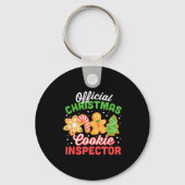 Christmas Cookie Inspector Dad  Sleutelhanger (Voorkant)
