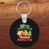 Christmas Cookie Inspector Dad  Sleutelhanger (Voorkant)