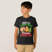Christmas Cookie Inspector Dad  T-shirt (Voorkant volledig)