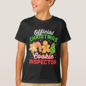 Christmas Cookie Inspector Dad  T-shirt (Voorkant)