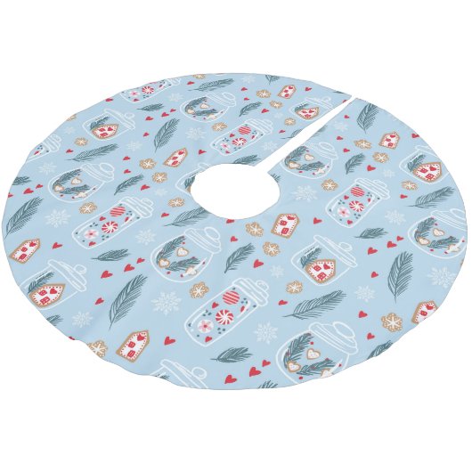 Christmas Cookie Jar Nordic Scandi Kerstboom Rok (Gekanteld)