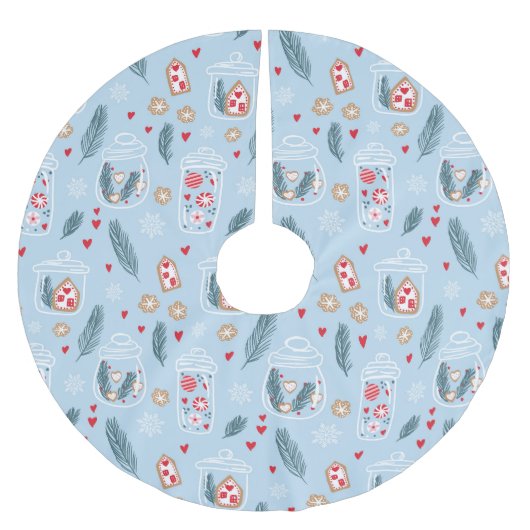 Christmas Cookie Jar Nordic Scandi Kerstboom Rok (Voorkant)