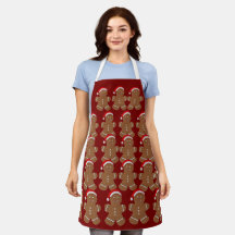 christmas cookie kitchen apron