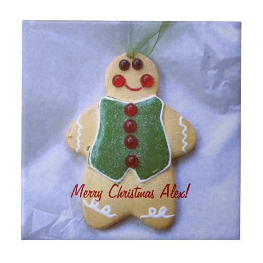 Christmas Cookie Ornament Tegel Tegeltje (Voorkant)