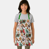 Christmas Cookie Pattern Kids Schort (Insitu)