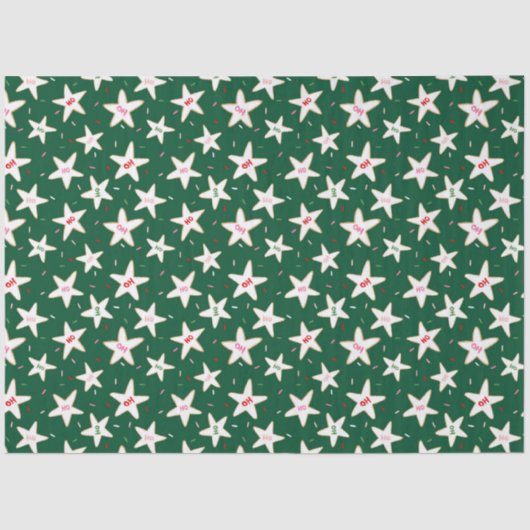 Christmas Cookie Pattern Tissuepapier (Voorkant)