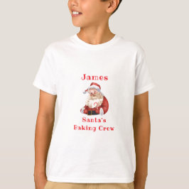 Christmas Cookie Santa's Baking Crew Kids T-shirt
