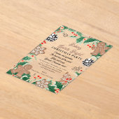 Christmas Cookie Swap Baking Spirits Bright Acryl Uitnodigingen (Laagn)