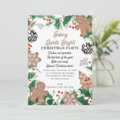 Christmas Cookie Swap Baking Spirits Bright Kaart (Staand voorkant)