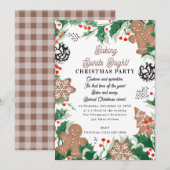 Christmas Cookie Swap Baking Spirits Bright Kaart (Voorkant / Achterkant)