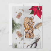 Christmas Cookie Swap Fun Gingerbread Kaart (Achterkant)