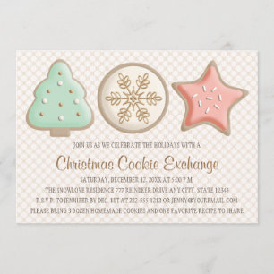  CHRISTMAS COOKIE SWAP-INVITATIES KAART