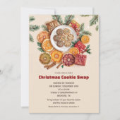 Christmas Cookie Swap Invitation Kaart Vakantie De (Voorkant)