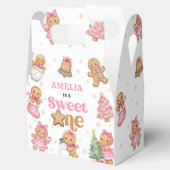 Christmas Cookie Sweet One 1st Birthday Party Bedankdoosjes (Geopend)