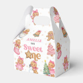 Christmas Cookie Sweet One 1st Birthday Party Bedankdoosjes (Voorkant Zijde)
