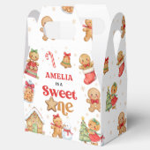 Christmas Cookie Sweet One 1st Birthday Party Bedankdoosjes (Geopend)