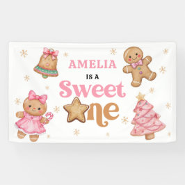 Christmas Cookie Sweet One 1st Birthday Party Spandoek