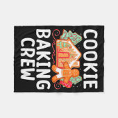Christmas Cookie Taster Cookie Baking Crew Gingerb Fleece Deken (Voorkant (Horizontaal))
