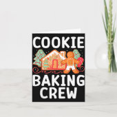 Christmas Cookie Taster Cookie Baking Crew Gingerb Kaart (Voorkant)