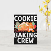 Christmas Cookie Taster Cookie Baking Crew Gingerb Kaart (Gele Bloem)