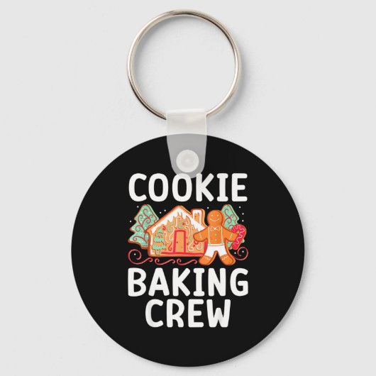 Christmas Cookie Taster Cookie Baking Crew Gingerb Sleutelhanger (Voorkant)