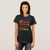 Christmas Cookie Tasting Crew Funny Christmas Baki T-shirt (Voorkant volledig)
