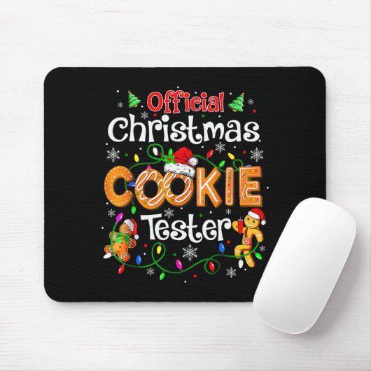 Christmas Cookie Tester Taster Baking Crew Toddle Muismat (Met muis)
