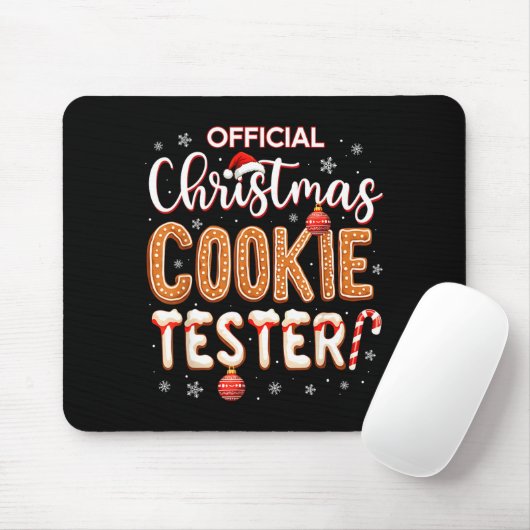 Christmas Cookie Tester Taster Baking Crew Toddle Muismat (Met muis)