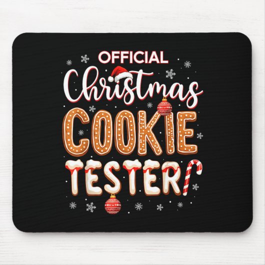 Christmas Cookie Tester Taster Baking Crew Toddle Muismat (Voorkant)