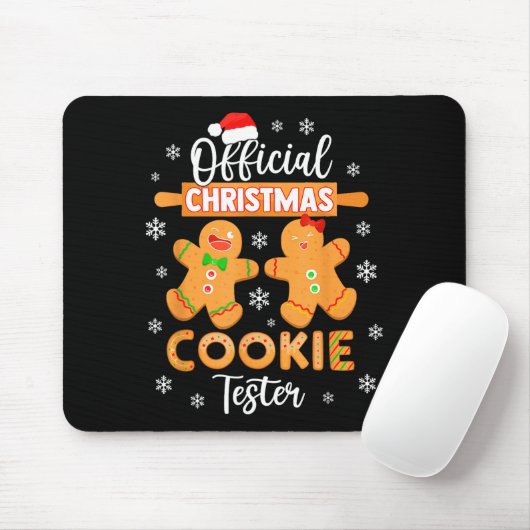 Christmas Cookie Tester Taster Baking Crew Toddle  Muismat (Met muis)
