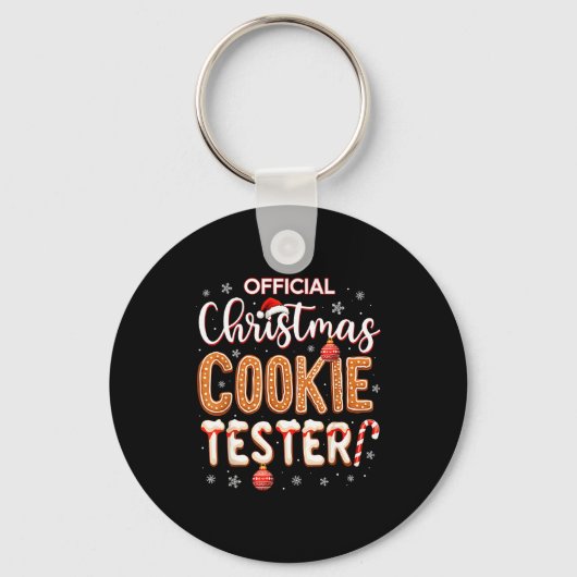 Christmas Cookie Tester Taster Baking Crew Toddle  Sleutelhanger (Voorkant)