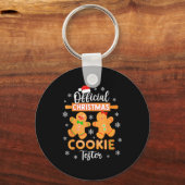 Christmas Cookie Tester Taster Baking Crew Toddle Sleutelhanger (Voorkant)