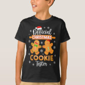 Christmas Cookie Tester Taster Baking Crew Toddle T-shirt (Voorkant)