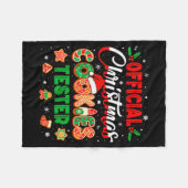 Christmas Cookie Tester Taster Baking Crew Toddler Fleece Deken (Voorkant (Horizontaal))