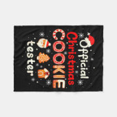 Christmas Cookie Tester Taster Baking Crew Toddler Fleece Deken (Voorkant (Horizontaal))