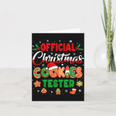 Christmas Cookie Tester Taster Baking Crew Toddler Kaart (Voorkant)