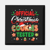 Christmas Cookie Tester Taster Baking Crew Toddler Magneet (Voorkant)