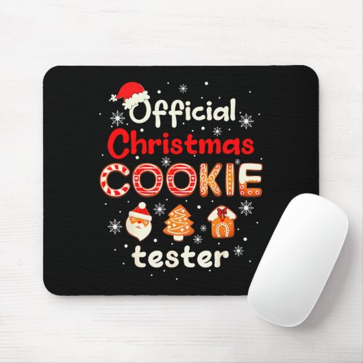 Christmas Cookie Tester Taster Baking Crew Toddler Muismat (Met muis)