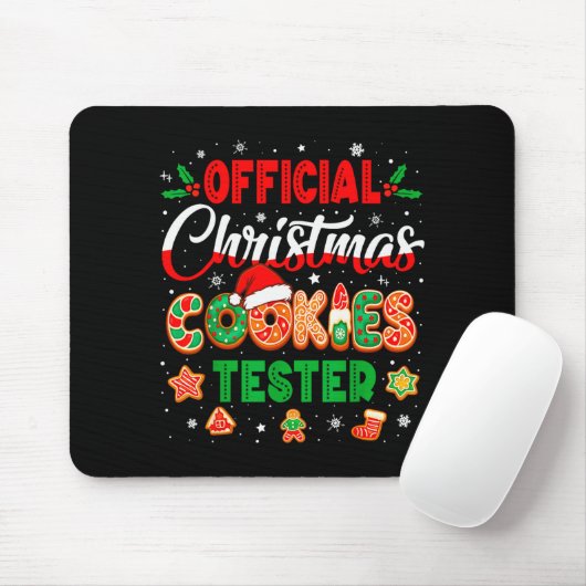 Christmas Cookie Tester Taster Baking Crew Toddler Muismat (Met muis)