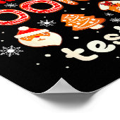 Christmas Cookie Tester Taster Baking Crew Toddler Poster (Hoek)